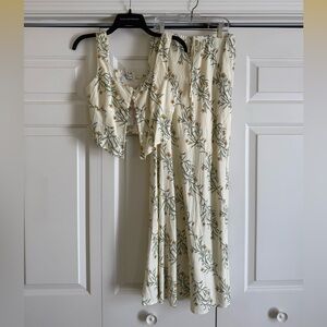 Floral Cream 2 piece set